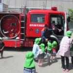 避難訓練　運転席